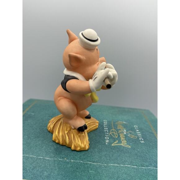 WDCC Fifer Pig “I Toot My Flute” Three Little Pigs Disney COA Box 5.25” Tall - Picture 5 of 9